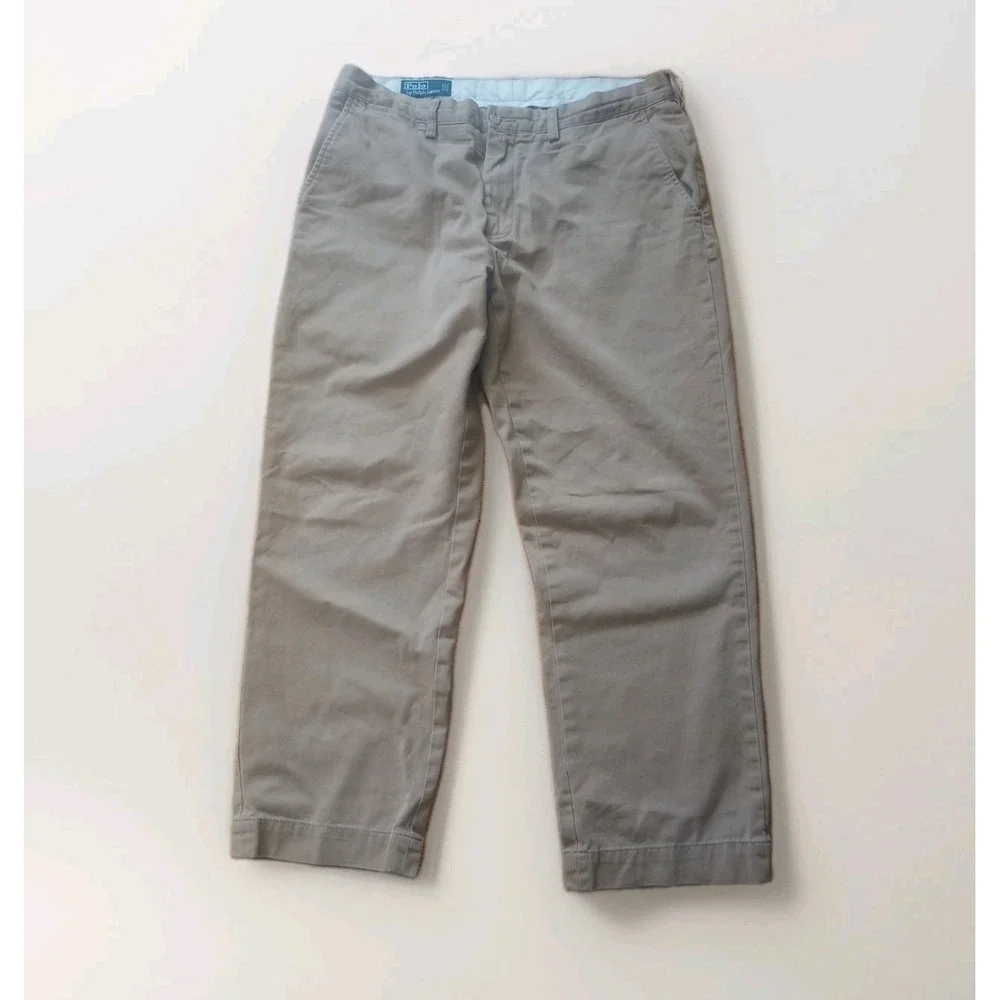 Polo Ralph Lauren Preston Pants Mens 35x30 Khaki Tan Chino Straight Leg Pants